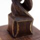 Carved wooden candle holder 1950