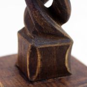 Carved wooden candle holder 1950