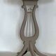 Lyre pedestal table