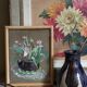 Tableau "la corbeille aux tulipes"