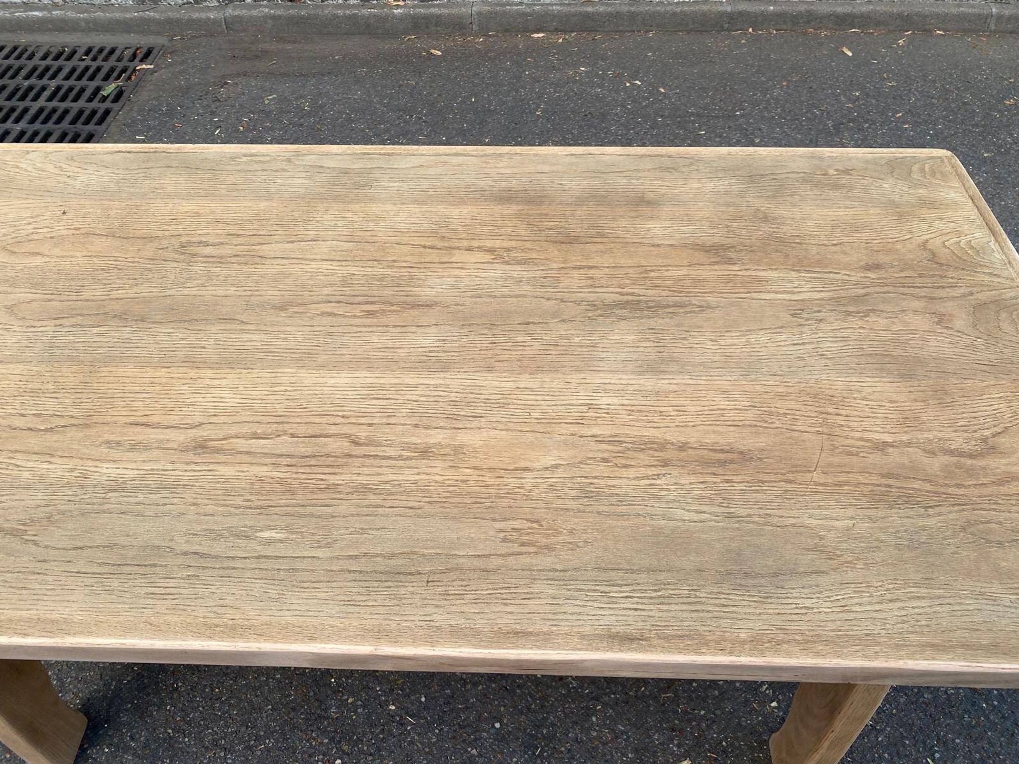 Monastery dining table stripped in oak 170cm 1950s