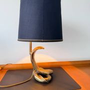Cobra sculptural lamp in brass – Vintage French work, circa 19