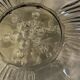 Cup or centerpiece cup, green glass, vintage art deco pattern
