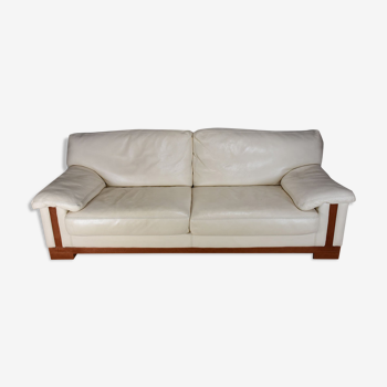 Roche white leather sofa - Bobois
