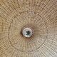 Rattan flower ceiling lamp, 1980