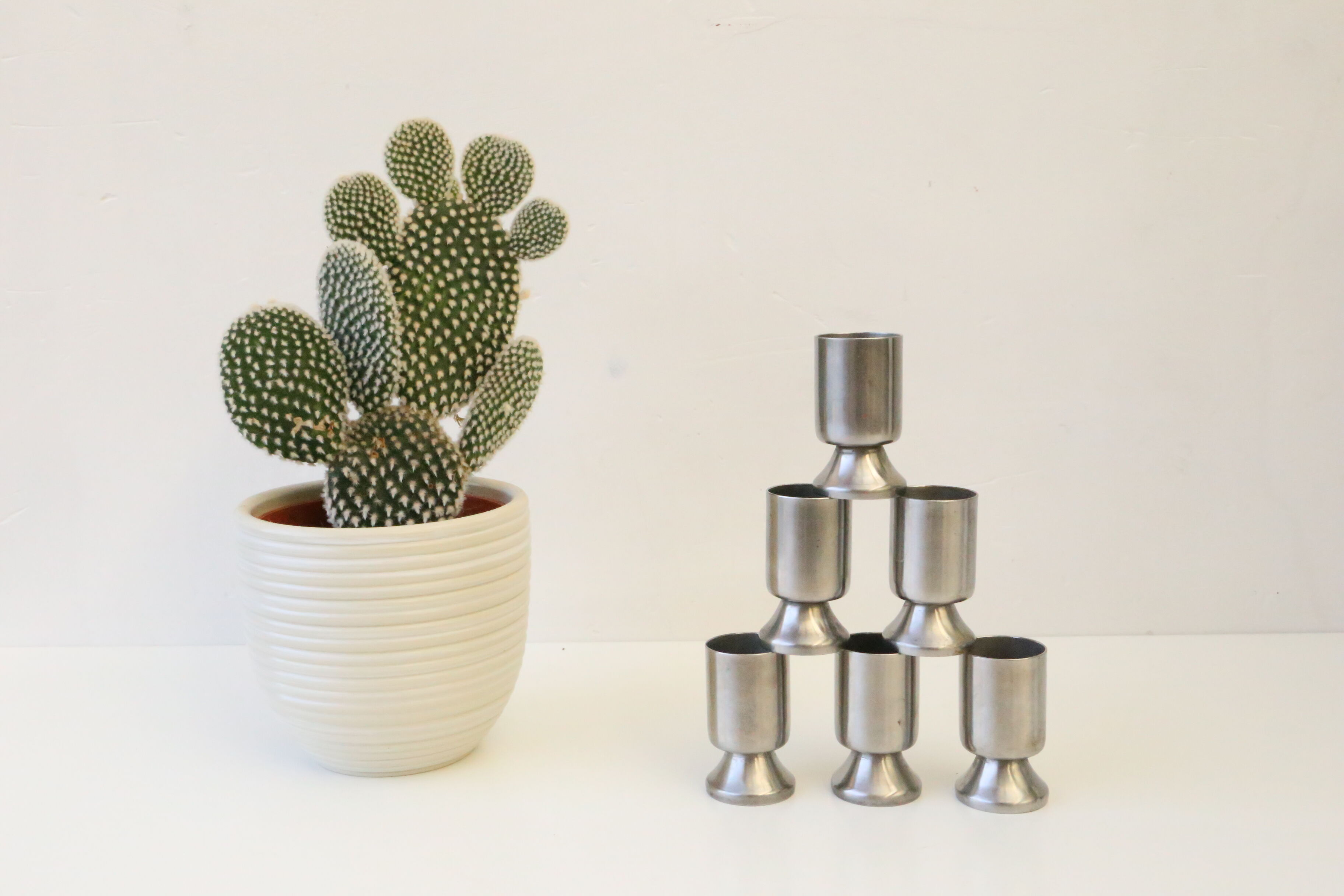 X6 stainless steel liqueur glasses