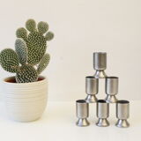 X6 stainless steel liqueur glasses