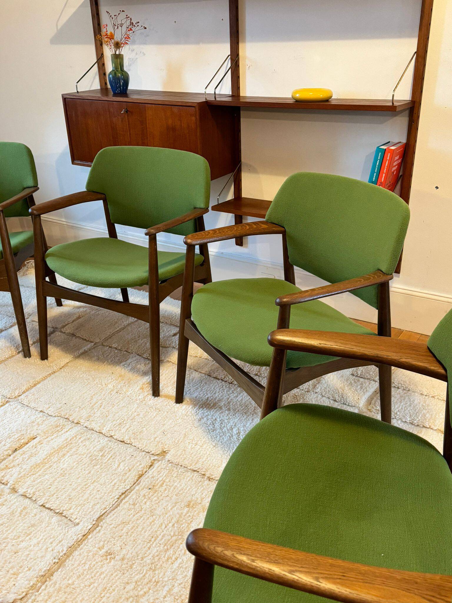 Vintage Scandinavian oak armchair by Ejner Larsen & Aksel Bender Madsen for Fritz Hansen