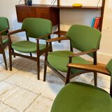 Vintage Scandinavian oak armchair by Ejner Larsen & Aksel Bender Madsen for Fritz Hansen