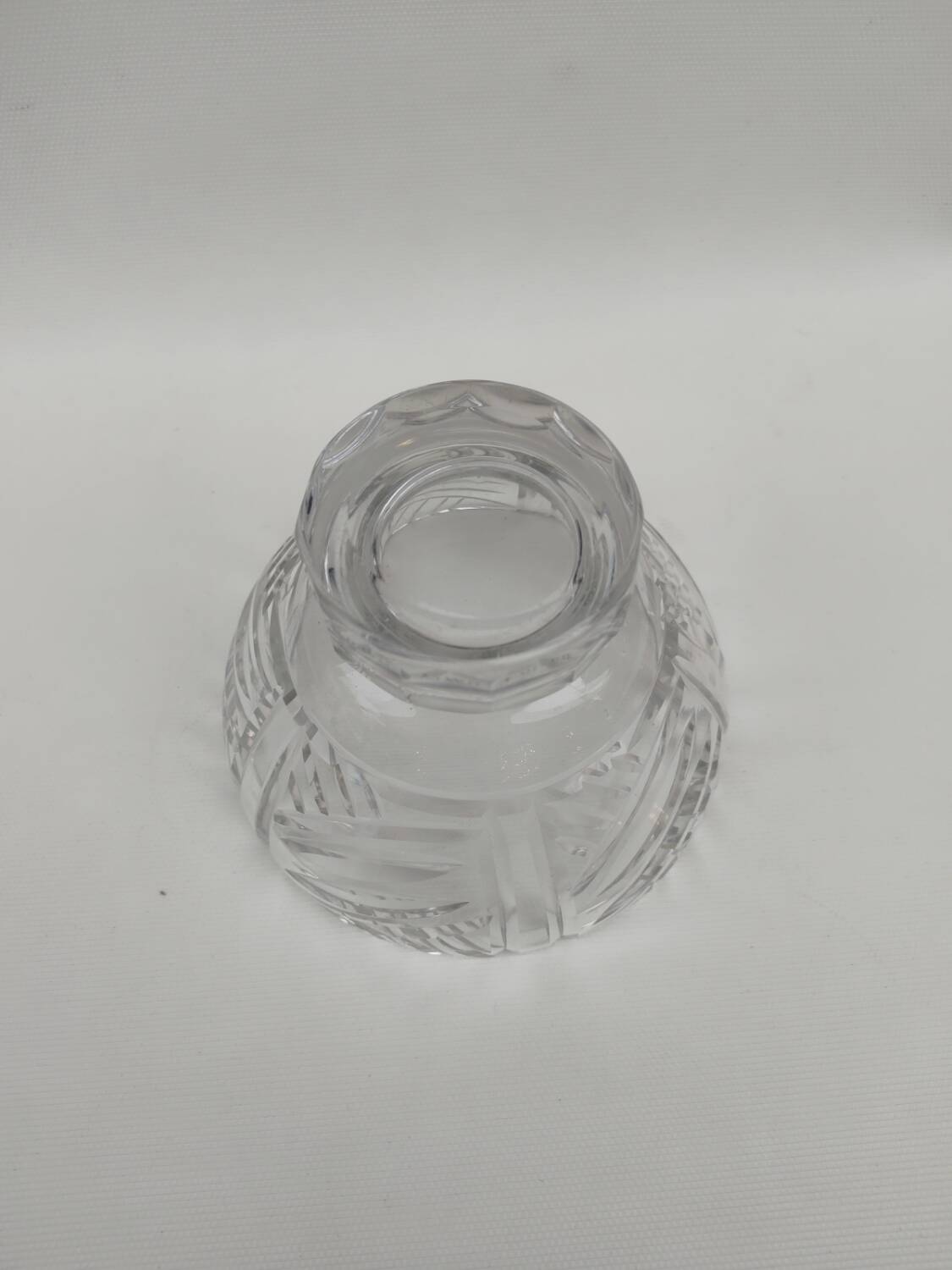 Daum Nancy crystal cup, cross of Lorraine.