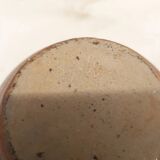 Brown ceramic flower spike vase from the 1950s