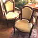 Paire de fauteuils de style Louis XVI velours jaune