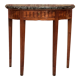 Half-moon console in walnut period Louis XVI around 1770