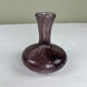 Vintage bubble glass soliflore vase in mauve/lilac.