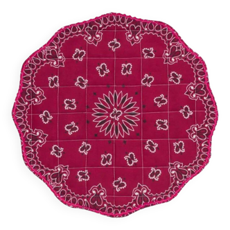 Bandana placemat - burgundy