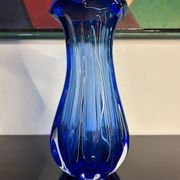 Murano cobalt blue vase from the 60s