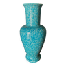Asiatides ceramic vase blue background 1960