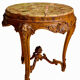 Louis XV Style Walnut Pedestal Table