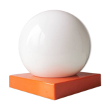 Vintage orange table lamp 1980
