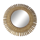 sun mirror in clothespins in gilded wood 32 x32 cm