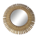 sun mirror in clothespins in gilded wood 32 x32 cm