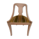 1 ancienne chaise gondole EMPIRE dit Tonneau . PONCEE et laissée brut
