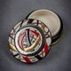 Round Roller Coaster Box in Longwy Enamel by Catherine Lhoir