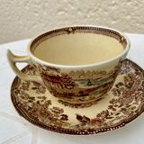 Tonquin Staffordshire cup and saucer