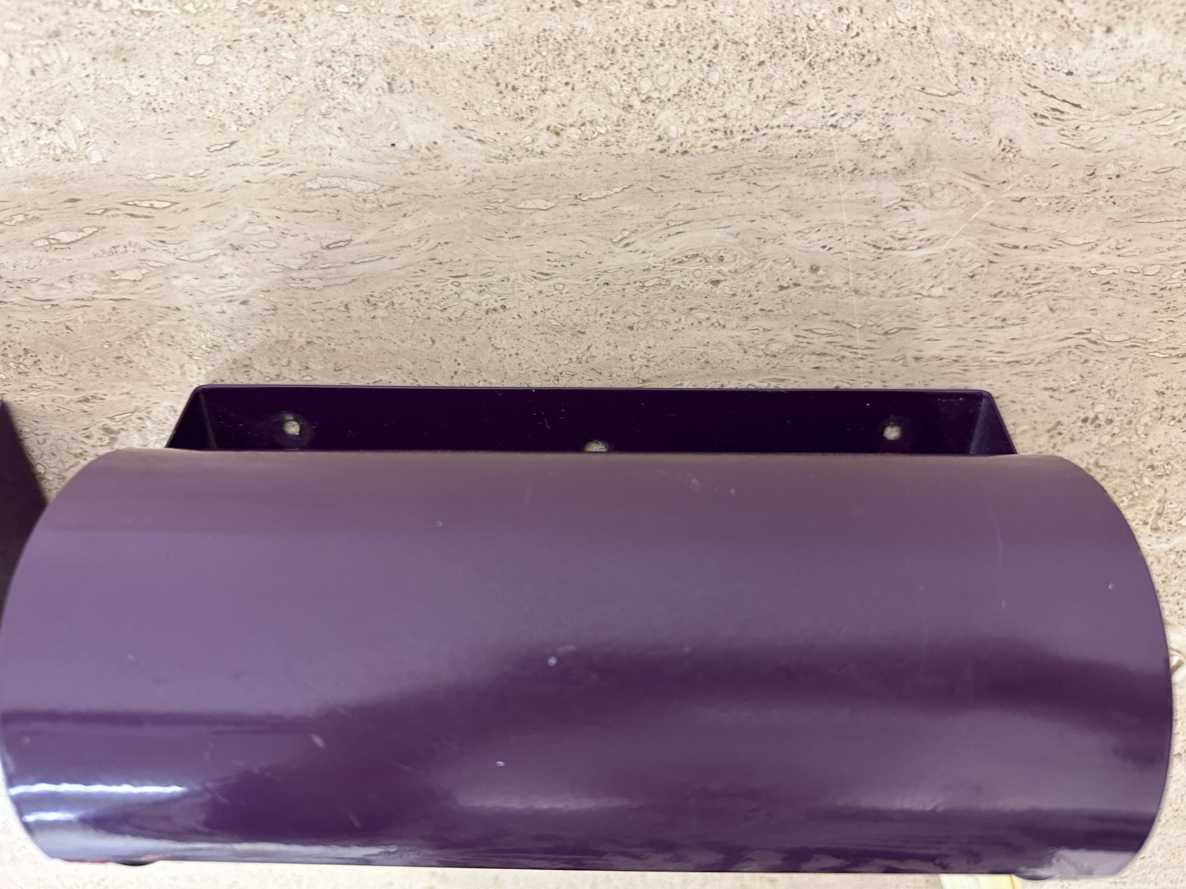 Vintage IKEA LOD V413 purple metal wall lamp bedside lamp wall lamp 1980s S