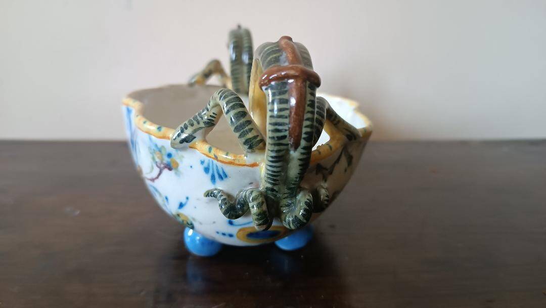 Antique centrepiece in 18th-century faience