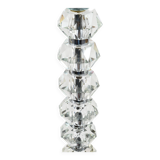 Two Bakalowits table lamps with huge faceted diamond crystals, Austria, 1970s.