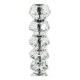 Deux lampes de table Bakalowits avec énormes cristaux facettés en diamant, Autriche, années 1970