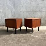 Pair of teak bedside tables, 1970s