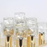 Large glass ice chandelier from Murano by Kalmar, Austria, 1960s.