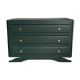 Commode vintage vert sapin