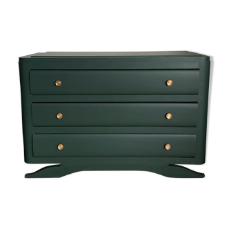 Chest of drawers vintage in green