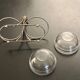 1 old aperitif server in metal and glass