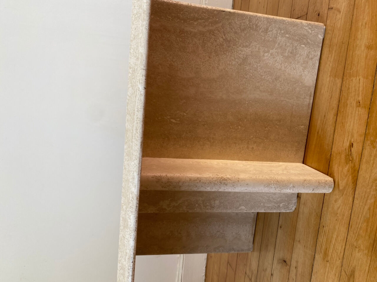 Italian travertine coffee table