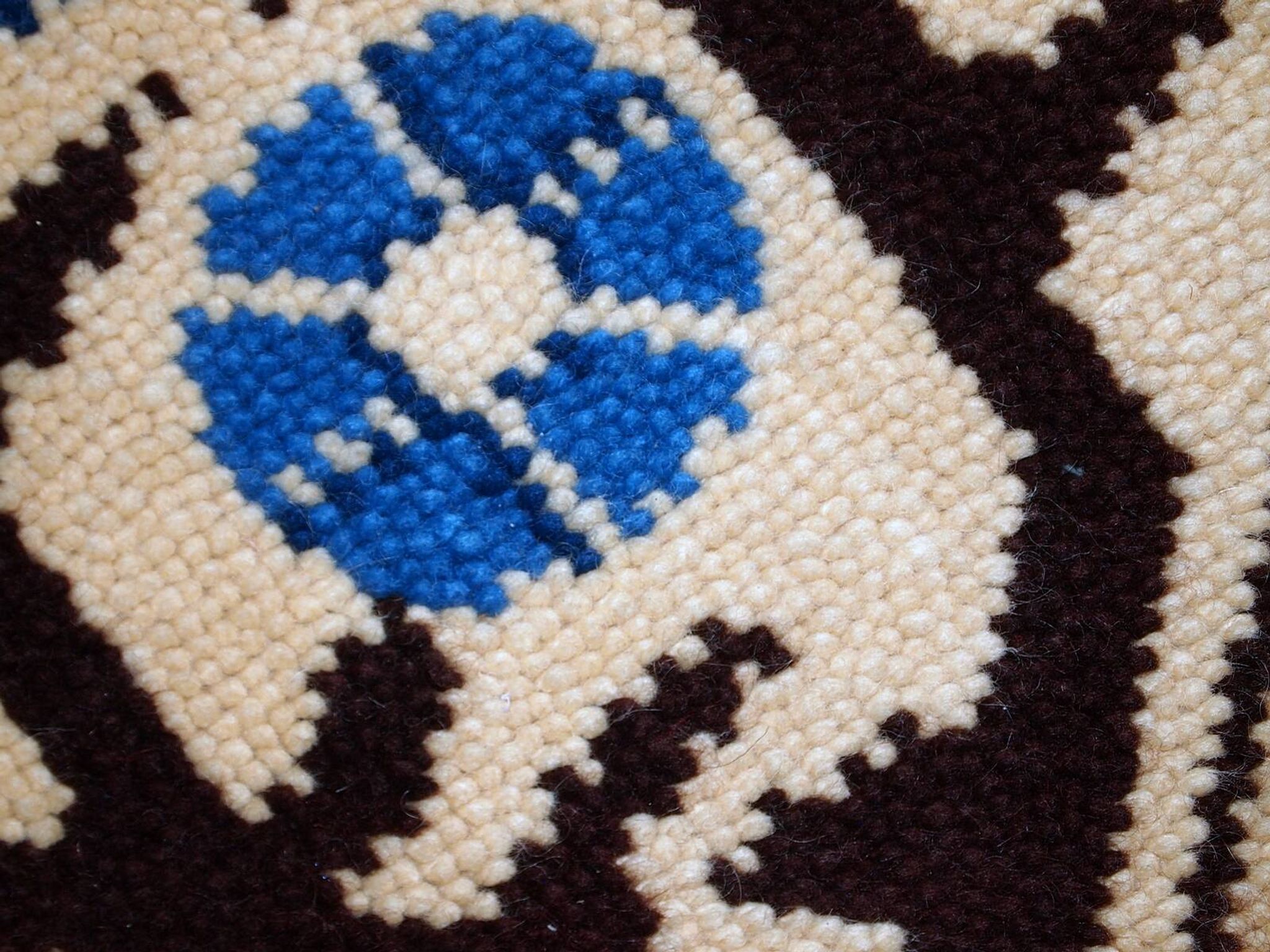 Tapis Vintage Savonnerie en Laine, Années 1970, Élégance Française