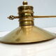 2-arm articulated wall stem Design XX Art Nouveau in bronze/chiseled brass monogrammed electrified monogrammed