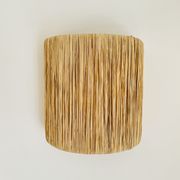 Raffia wall lamp