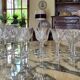 24-piece Art Deco glassware set