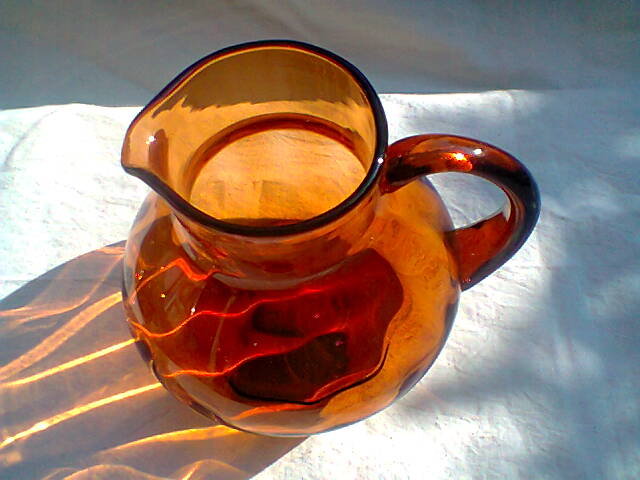 Blown glass jug