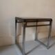 side table design plexi and metal Prisunic, 1970