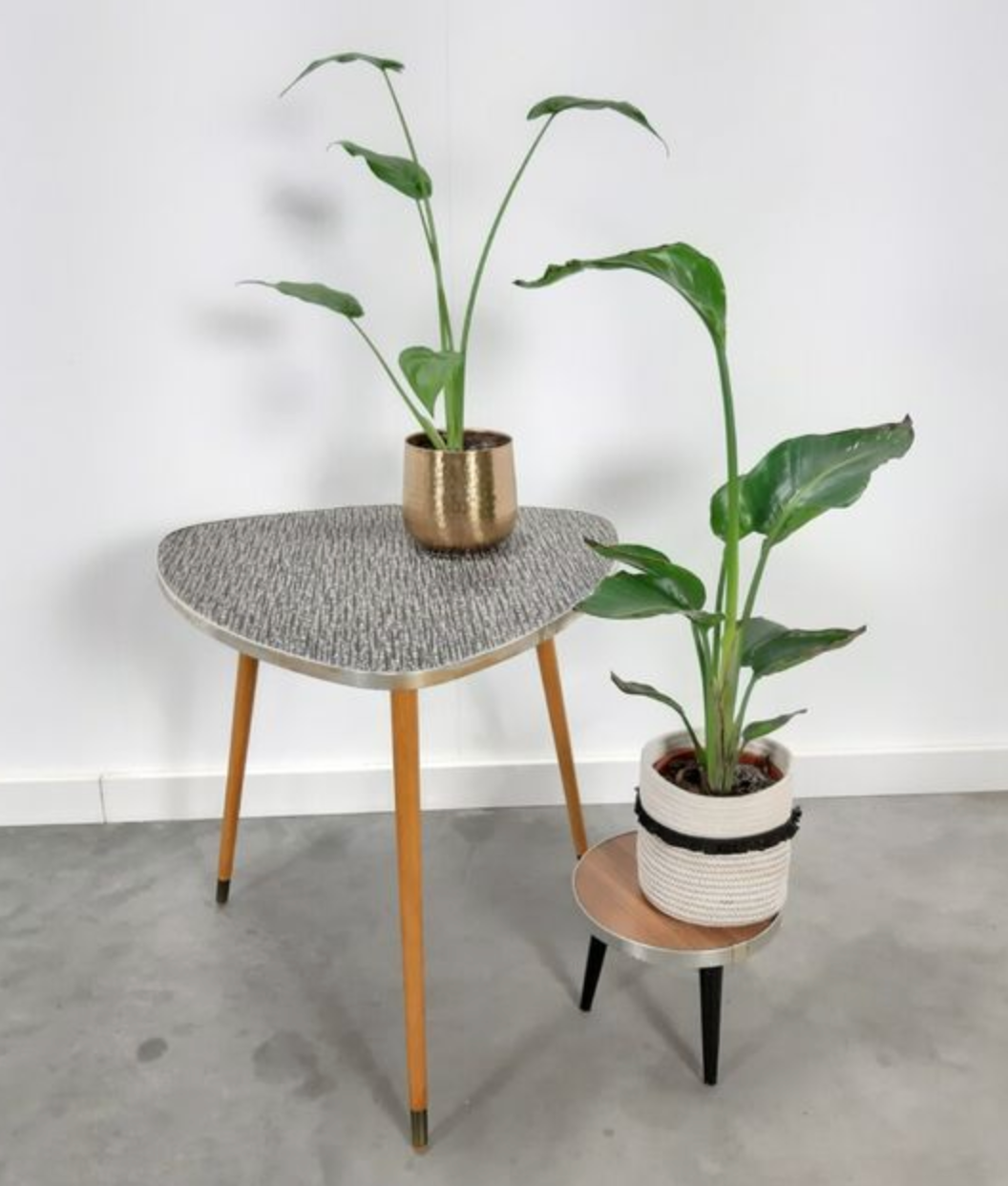 Black and white vintage coffee table