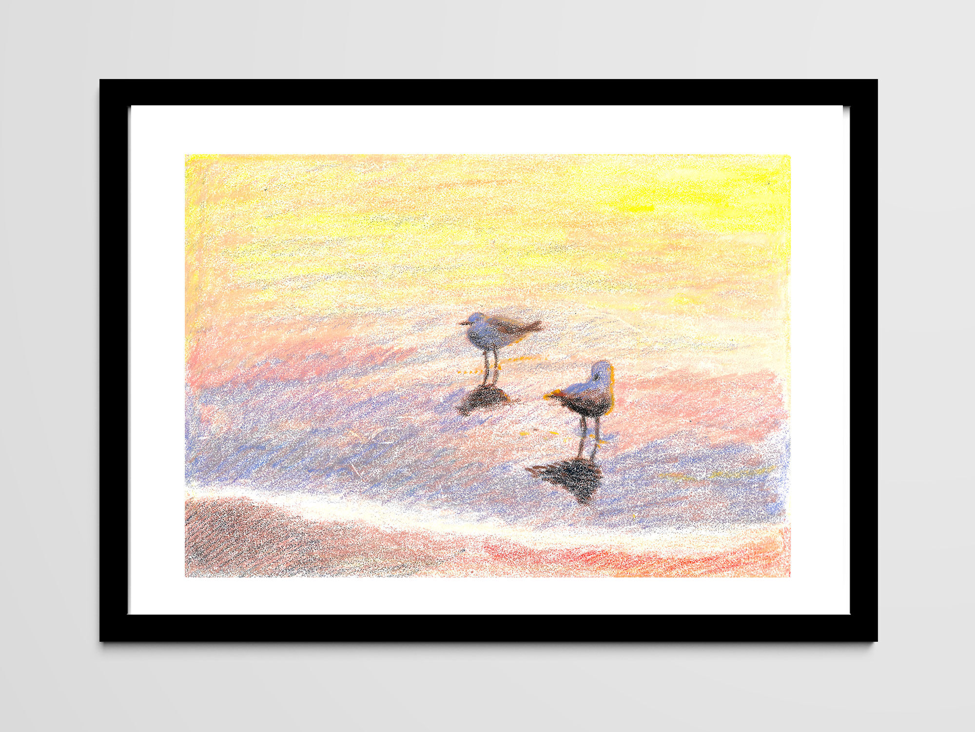 Brunswick Seagulls - A4 - Marine Illustration - Sea - Bird - Sea Birds