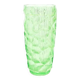 Okulus vase, mid-century modern, turquoise glass, Ząbkowice, Poland, 1970s