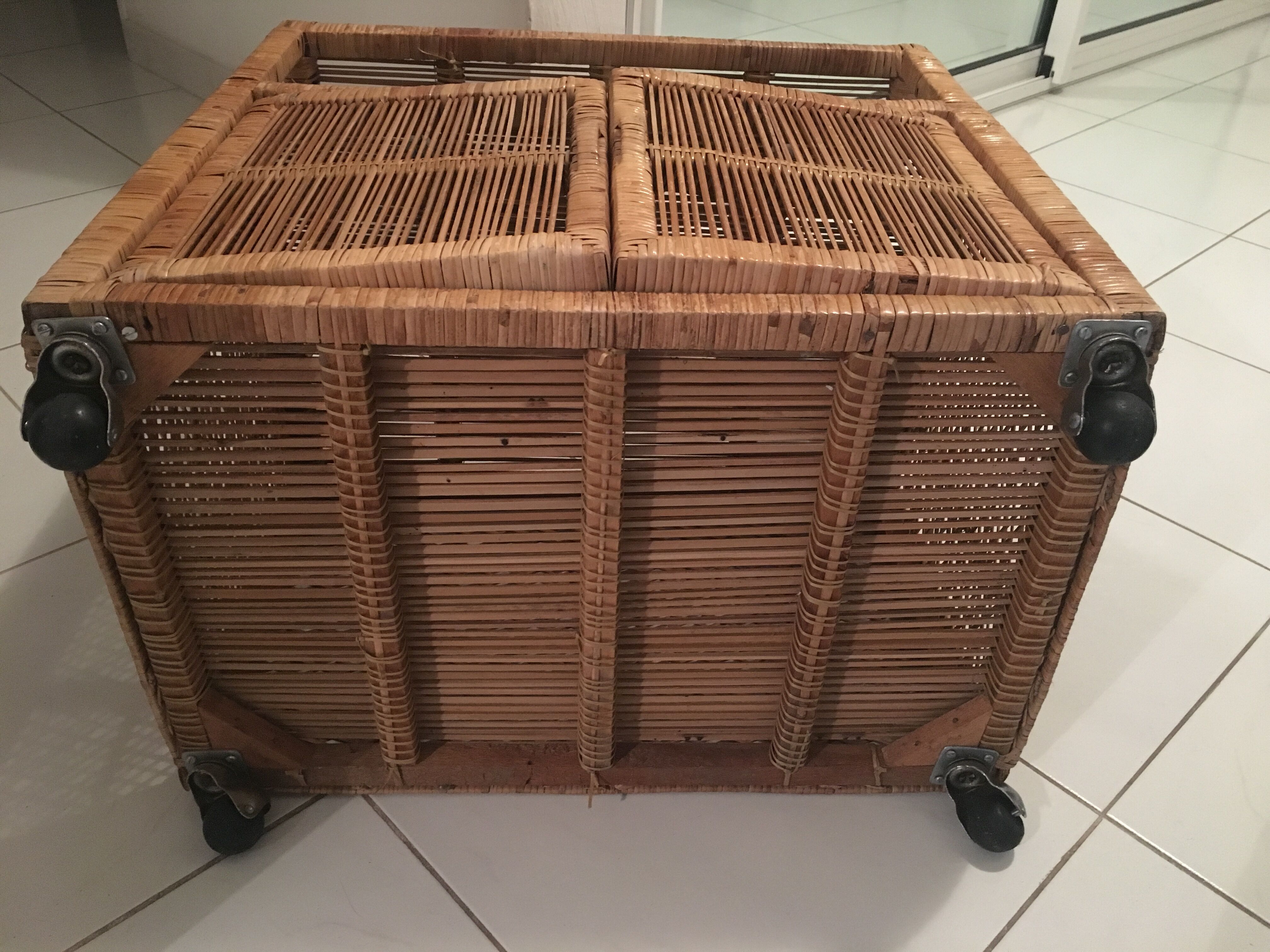 Furniture wicker vintage skateboard