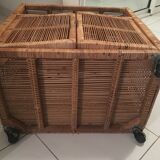 Furniture wicker vintage skateboard