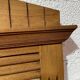 Bevelled oak Art Deco mirror 133x80
